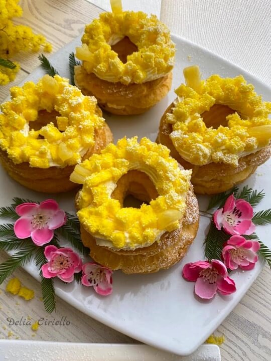 zeppole mimosa per la festa della donna