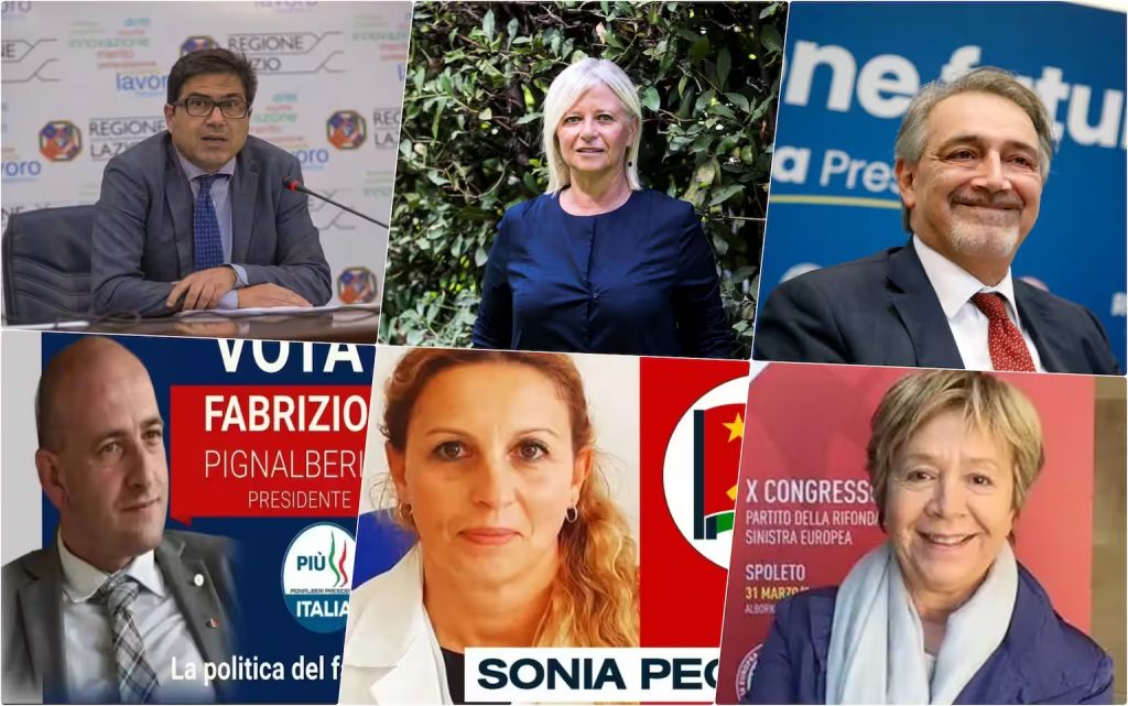 Elezioni amministrative 2023, i candidati governatori in Lazio. Courtesy SkyTG24.it