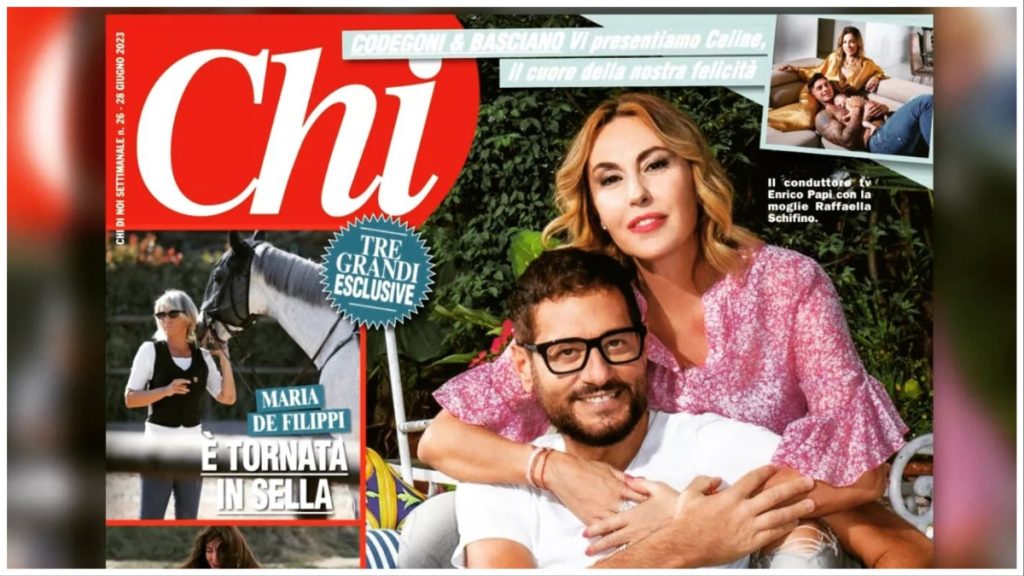 Enrico Papi e Raffaella Schifino Foto Chi