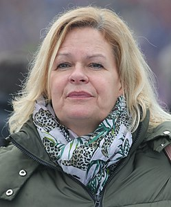 L ministra dell'Interno della Germania, Nancy Faeser