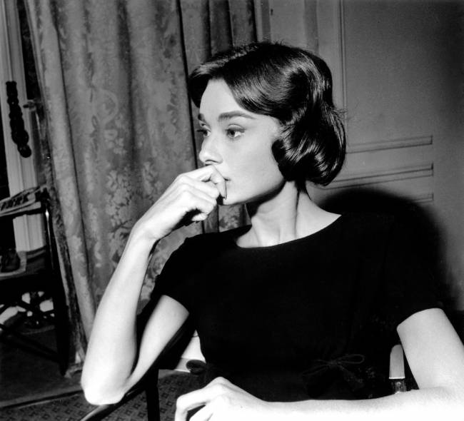 audrey hepburn sur le plateau 144752