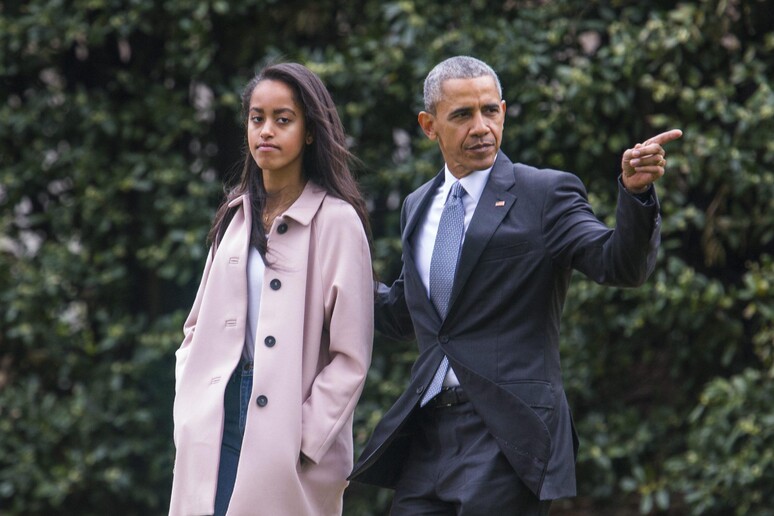 malia e barack obama foto Ansa