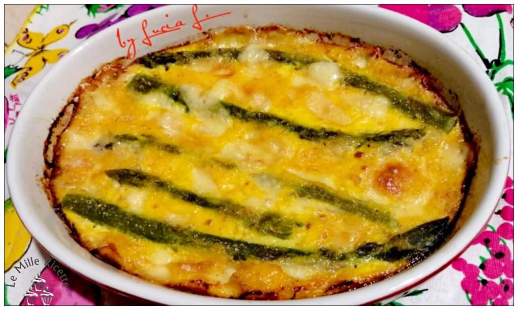 tortino primavera con finocchi e asparagi