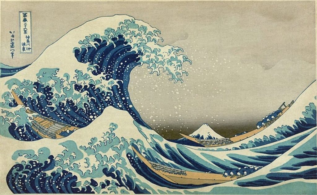 UKIYOE, famoso quadro di Katsushika Hokusai (fonte Wikipedia)