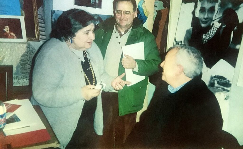 Nino Lupica con Alda Merini nel 2004