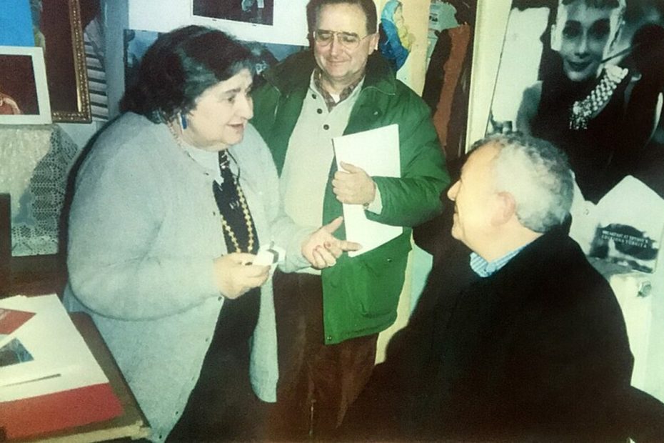 Nino Lupica con Alda Merini nel 2004