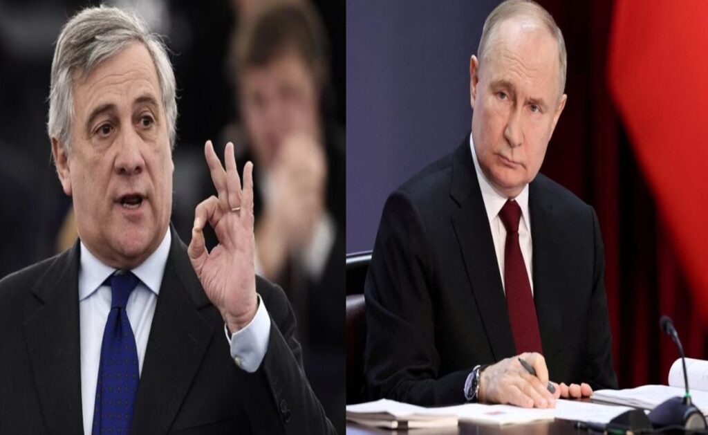 Antonio Tajani e Putin