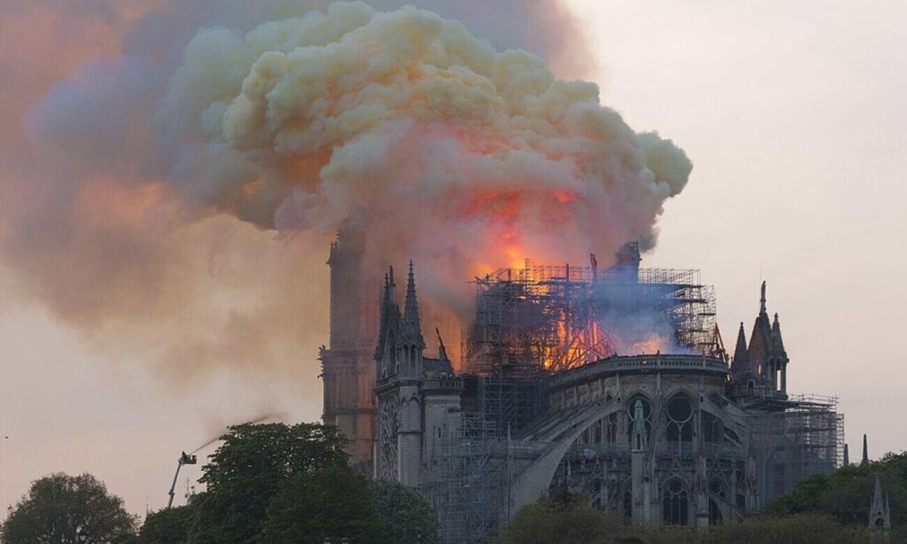 L'incendio a Parigi del 2019, un ricordo spaventoso: Notre Dame, da Wikimedia