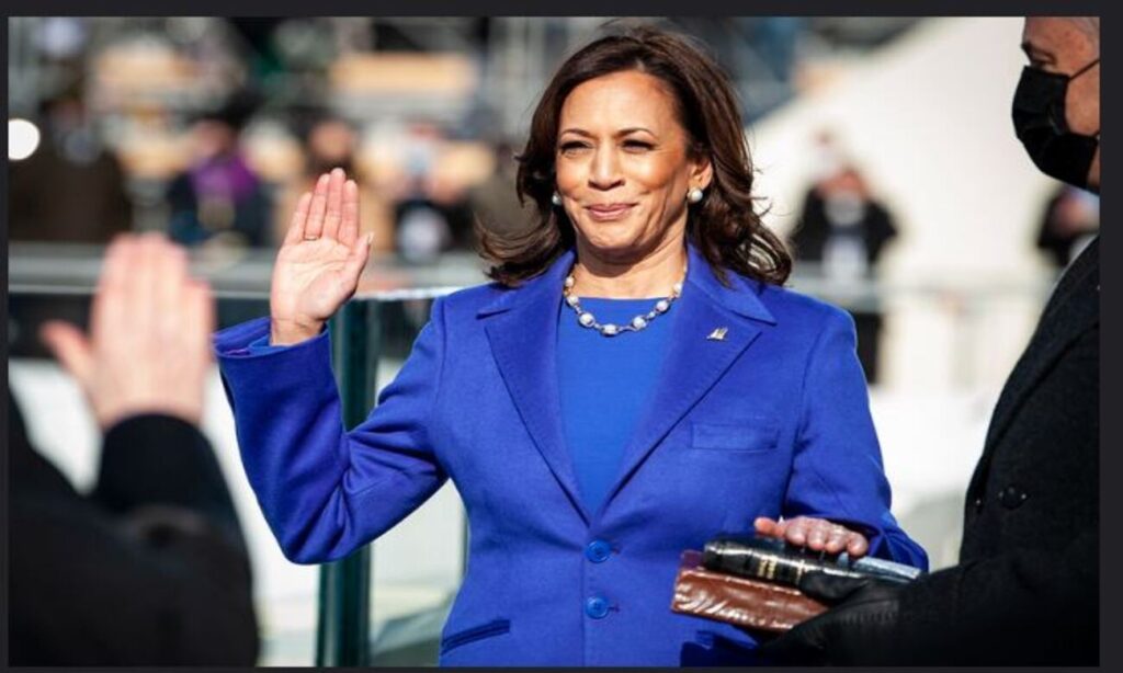 Kamala Harris in pubblica, foto su Flikr