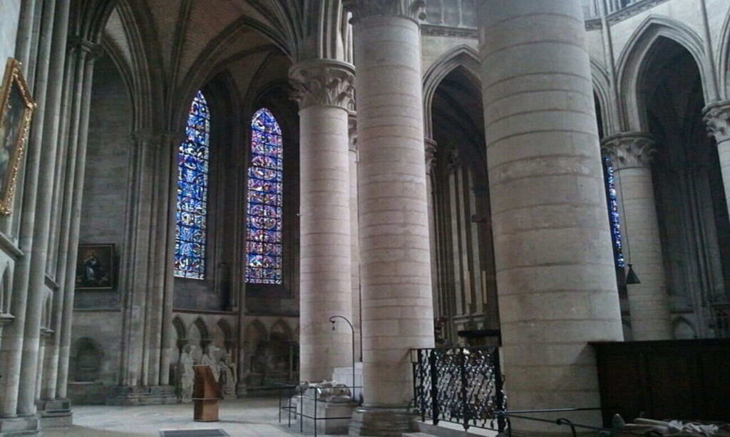 Particolare dell'interno della Cattedrale di Rouen