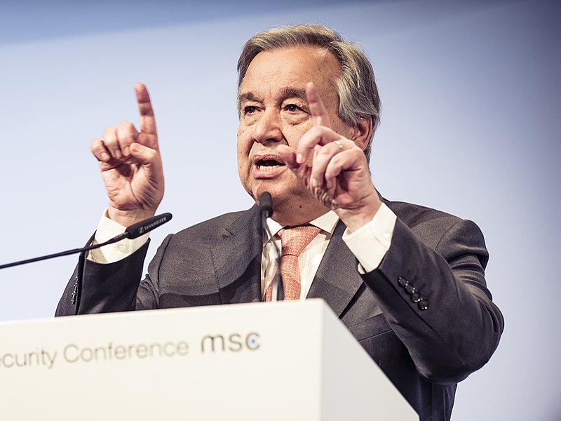 Vertice Onu: António Guterres während der Münchener Sicherheitskonferenz 2018/ Wikimedia - Kuhlmann / MSC