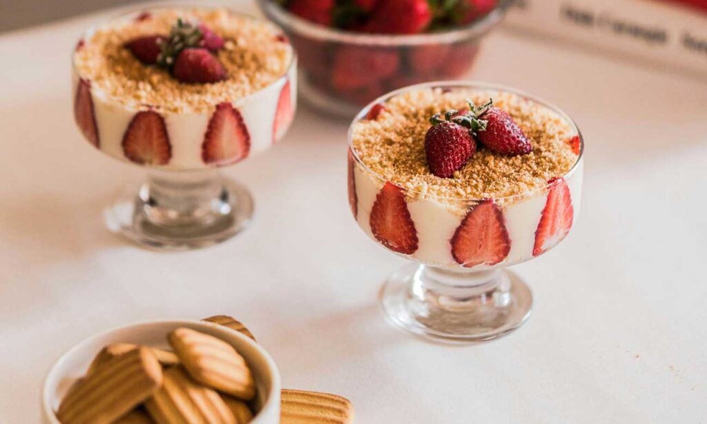 parfait ai biscotti