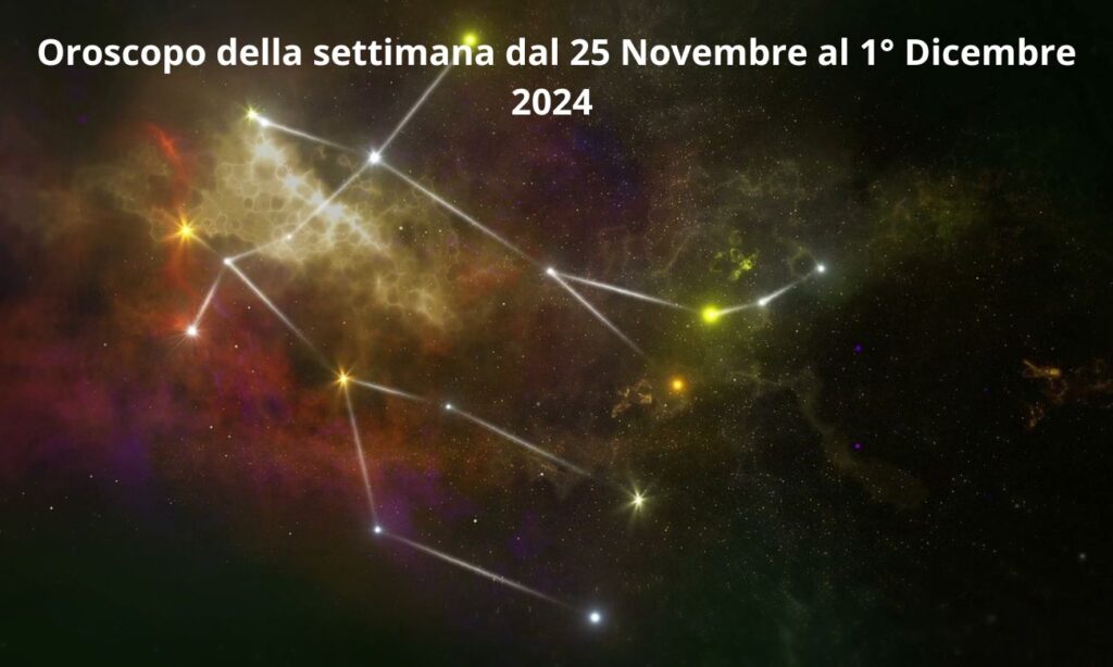 Oroscopo della settimana-novembre-dicembre-2024