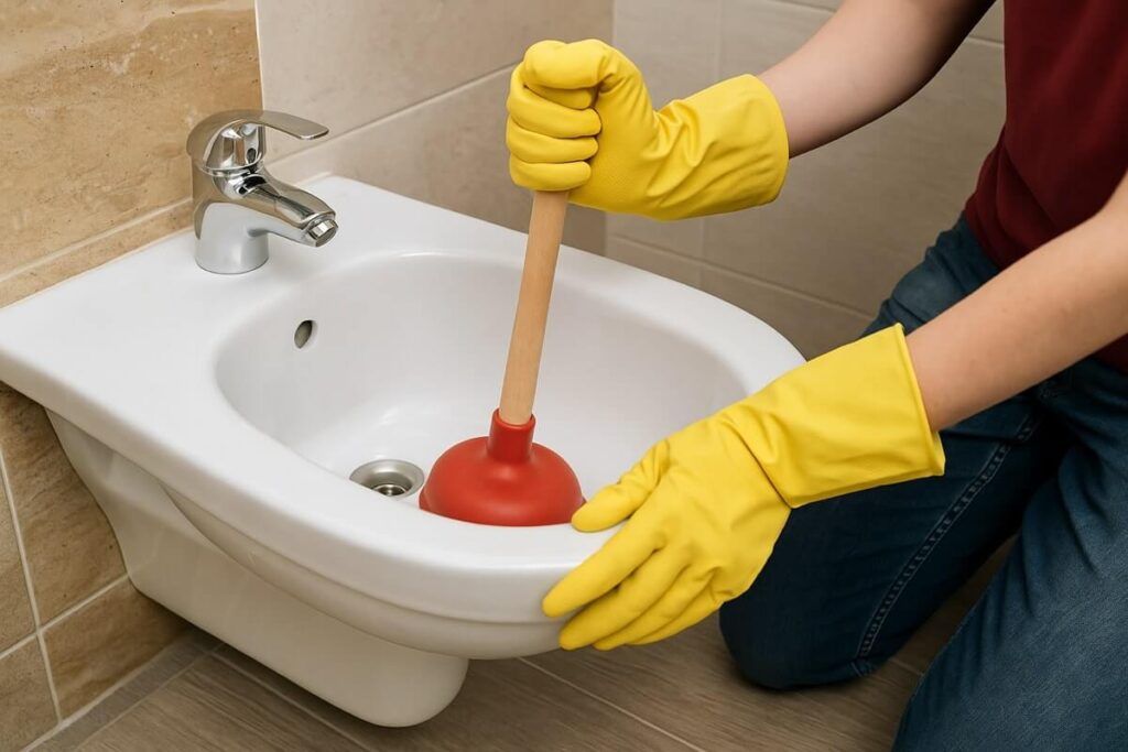 Bidet otturato