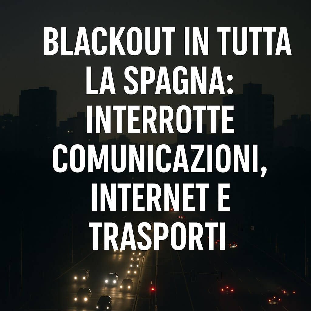 Blackout totale  Spegna e Portogallo