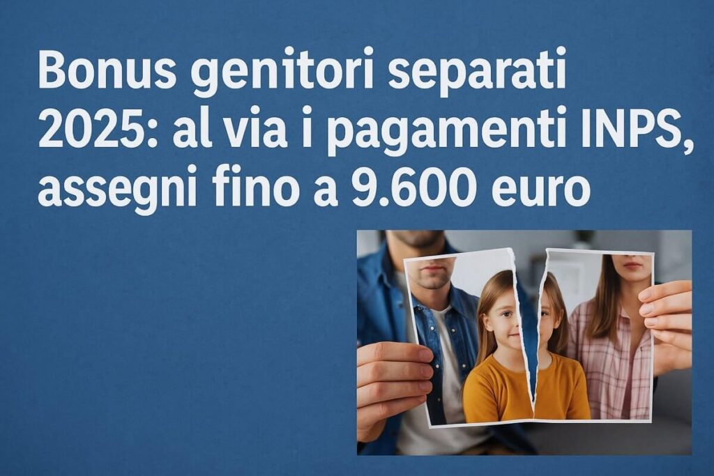 Bonus genitori separati