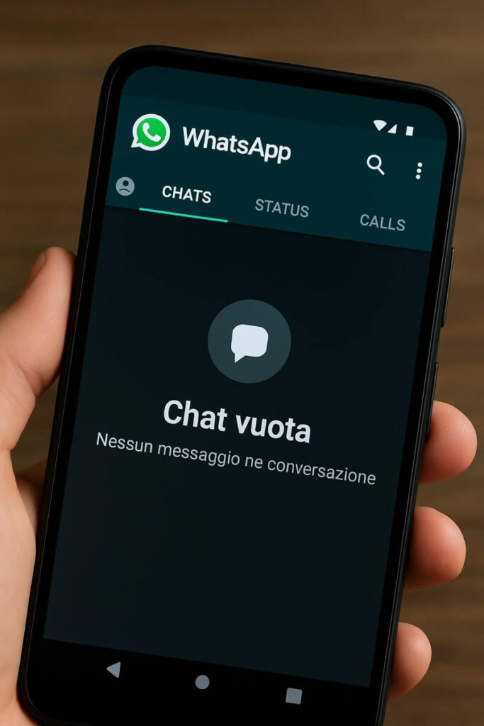 Chat vuota whatsapp