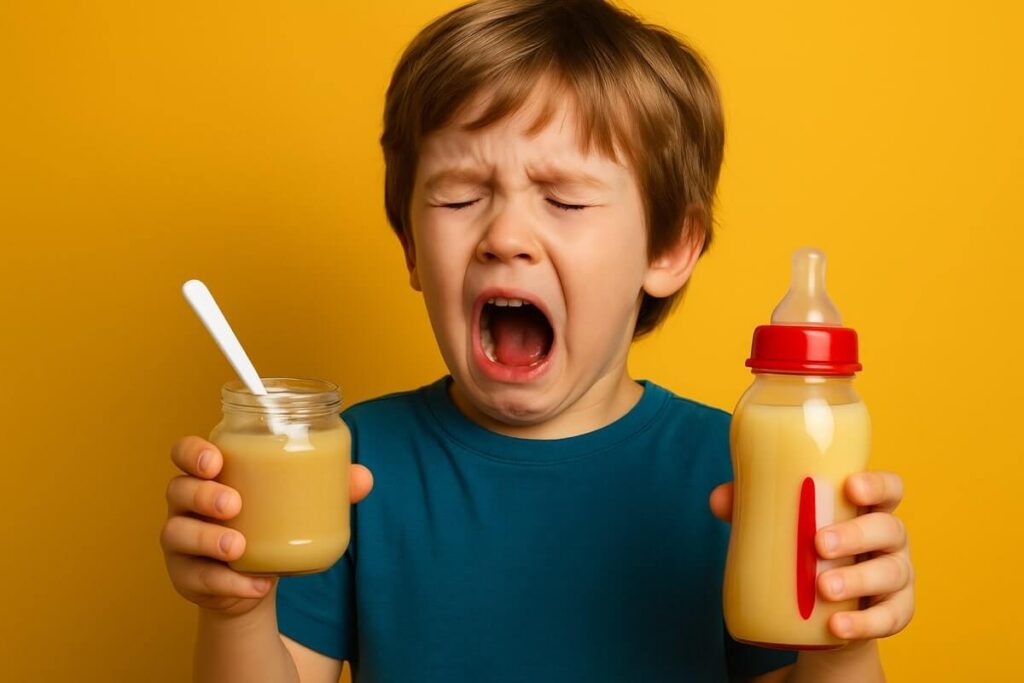 Richiamo alimentare, latte e polpa di frutta