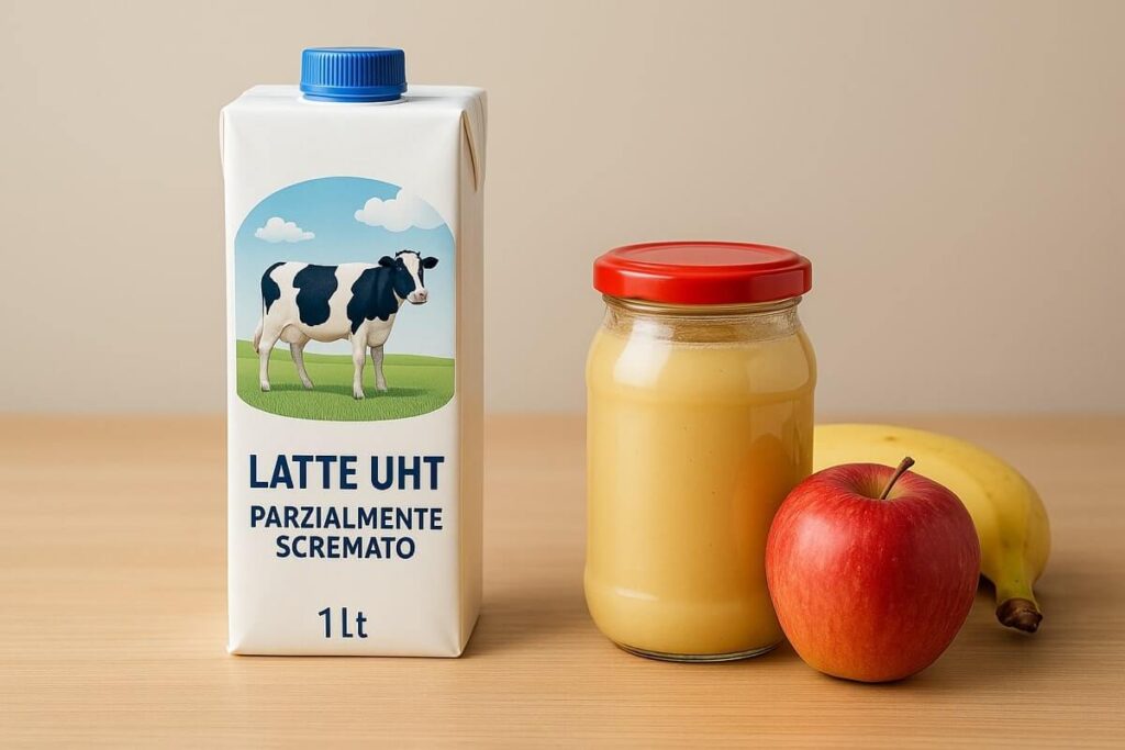 Richiamo alimentare, latte e polpa di frutta