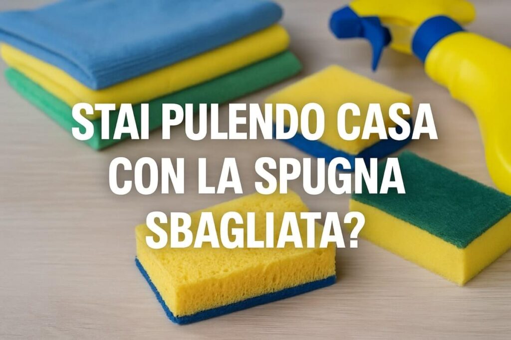 Stai pulendo casa con la spugna sbagliata? Ecco perché potresti rovinare tutto senza accorgertene 1 SPUGNA SBAGLIATA