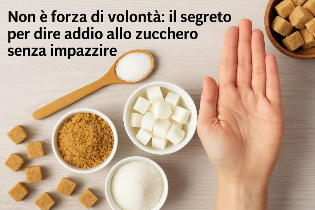 eliminare lo zucchero