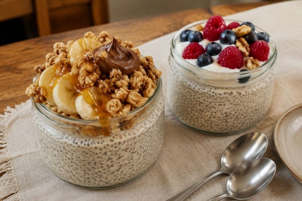 Per evitare il picco glicemico a colazione, prepara questo budino la sera prima 1 chia pudding