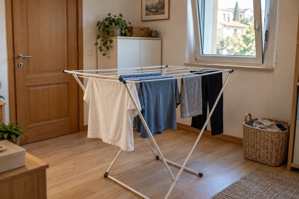 Bucato steso in casa, il dettaglio che aiuta a limitare l’umidità 1 Bucato steso in casa, limitare l'umidità