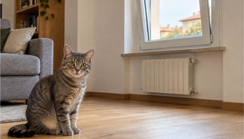 finestre a vasistas, attenzione ai gatti